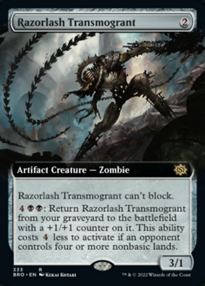 Razorlash Transmogrant (Extended Art) [The Brothers' War] | Card Merchant Takapuna