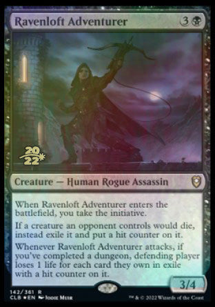 Ravenloft Adventurer [Commander Legends: Battle for Baldur's Gate Prerelease Promos] | Card Merchant Takapuna