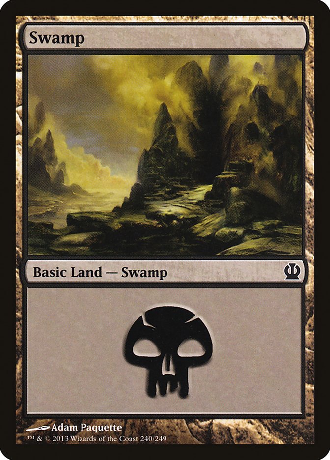 Swamp (240) [Theros] | Card Merchant Takapuna