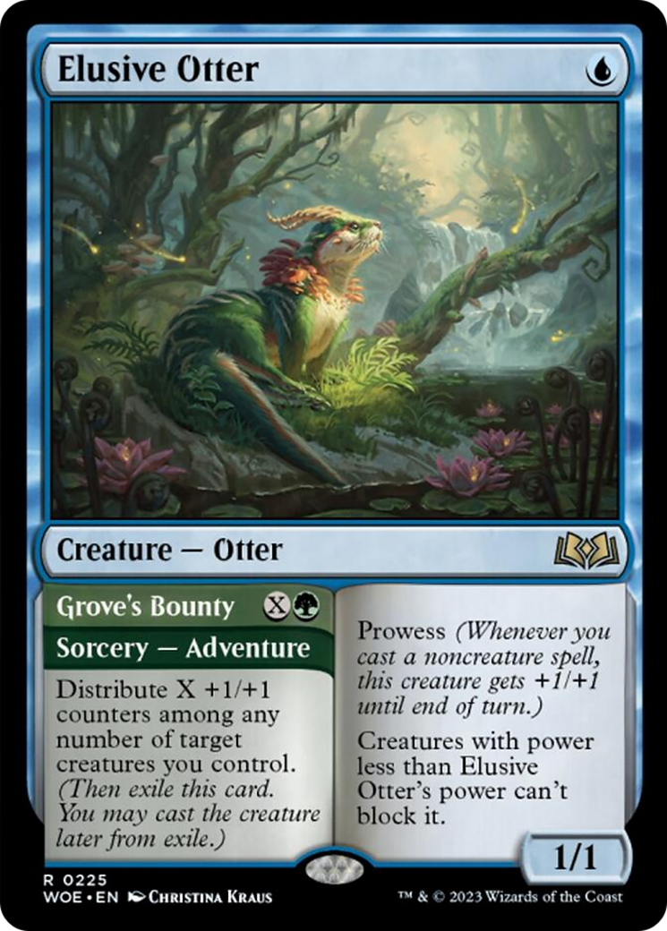 Elusive Otter // Grove's Bounty [Wilds of Eldraine] | Card Merchant Takapuna