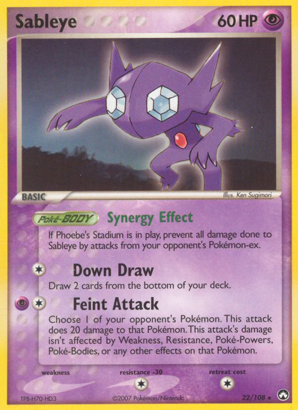 Sableye (22/108) [EX: Power Keepers] | Card Merchant Takapuna