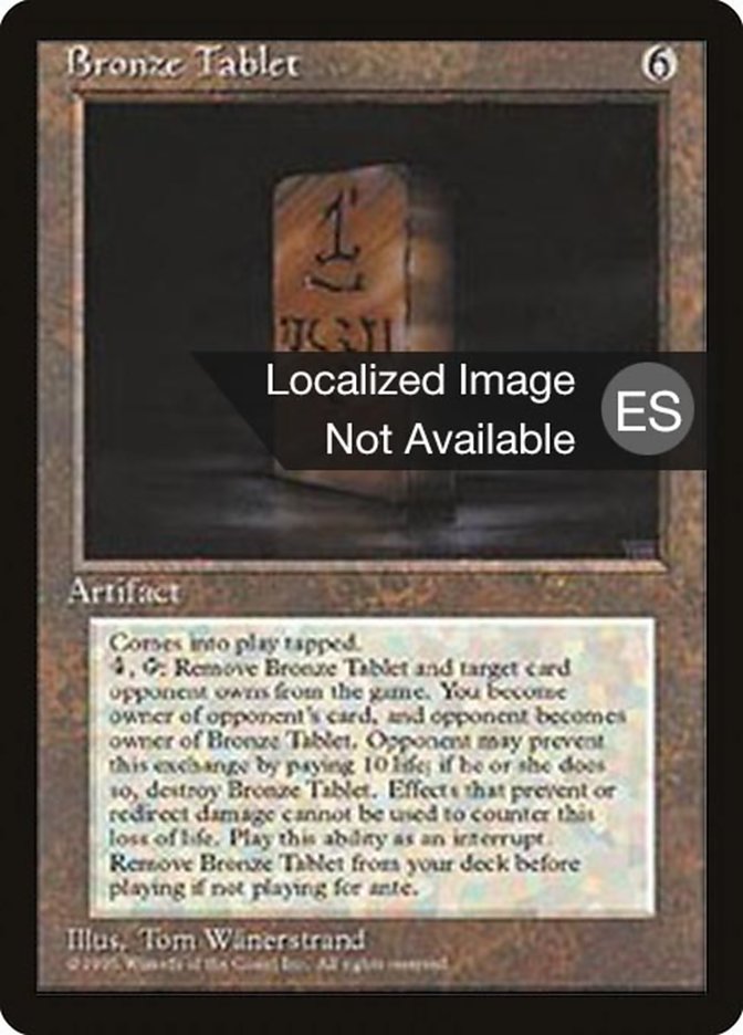 Bronze Tablet [Fourth Edition (Foreign Black Border)] | Card Merchant Takapuna