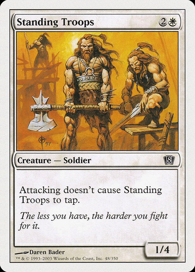 Standing Troops [Eighth Edition] | Card Merchant Takapuna