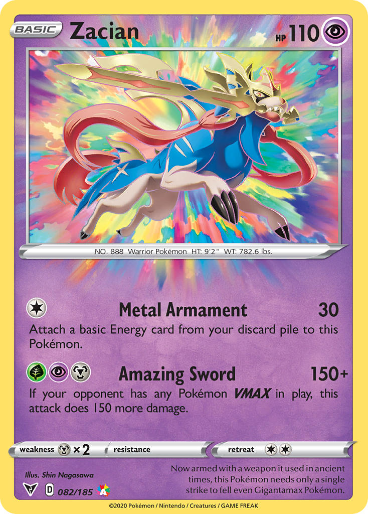 Zacian (082/185) [Sword & Shield: Vivid Voltage] | Card Merchant Takapuna