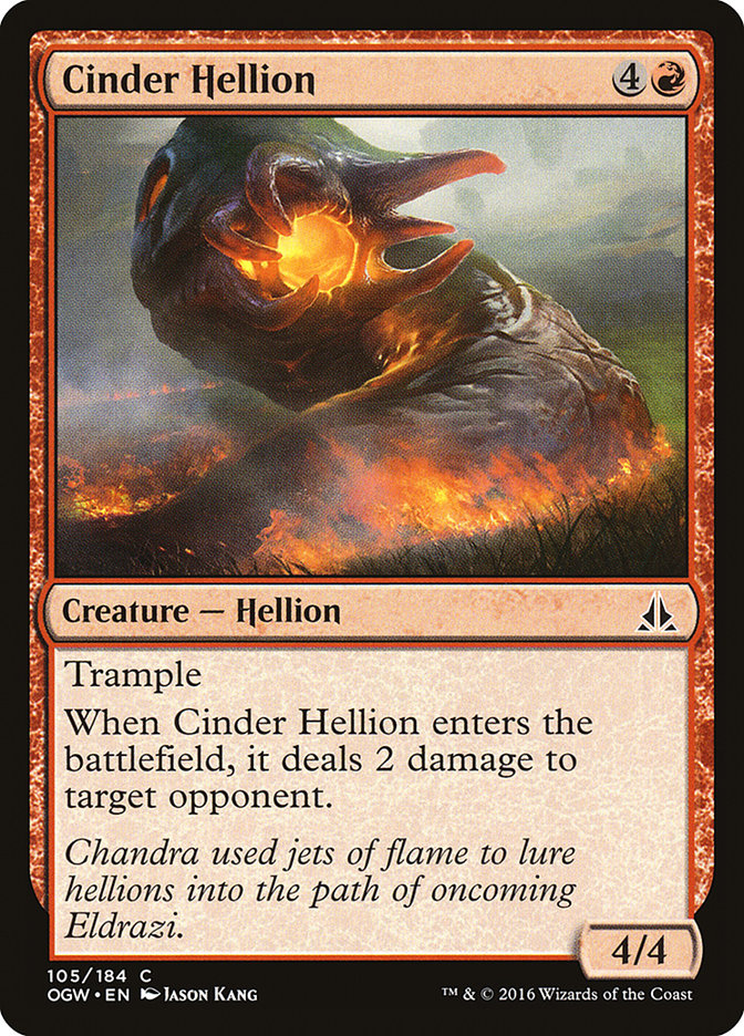 Cinder Hellion [Oath of the Gatewatch] | Card Merchant Takapuna