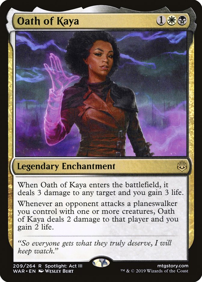 Oath of Kaya [War of the Spark] | Card Merchant Takapuna