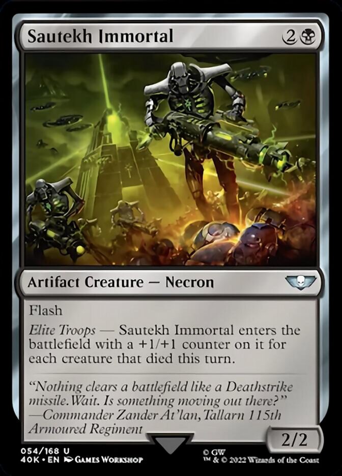 Sautekh Immortal (Surge Foil) [Warhammer 40,000] | Card Merchant Takapuna