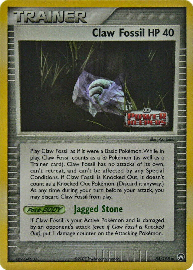 Claw Fossil (84/108) (Stamped) [EX: Power Keepers] | Card Merchant Takapuna