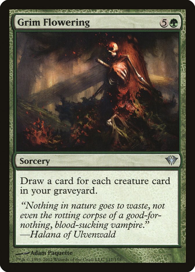 Grim Flowering [Dark Ascension] | Card Merchant Takapuna