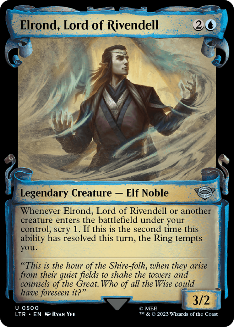 Elrond, Lord of Rivendell [The Lord of the Rings: Tales of Middle-Earth Showcase Scrolls] | Card Merchant Takapuna