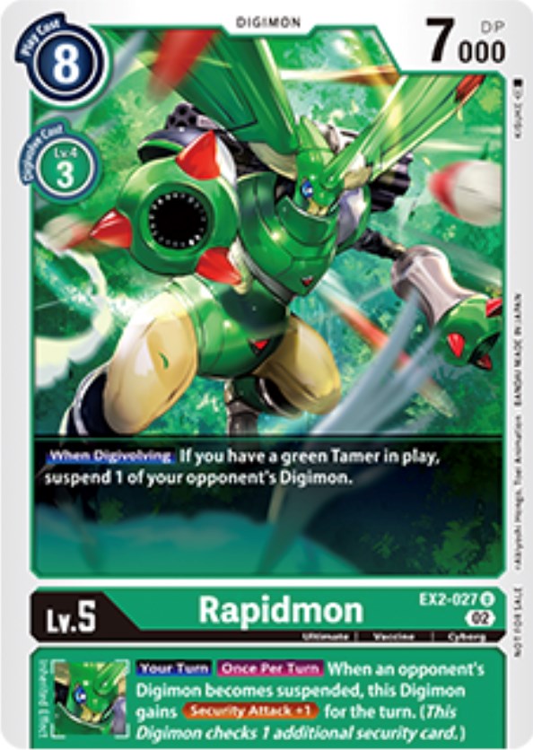 Rapidmon [EX2-027] (Tamer Party Vol. 6 Promo) [Digital Hazard Promos] | Card Merchant Takapuna