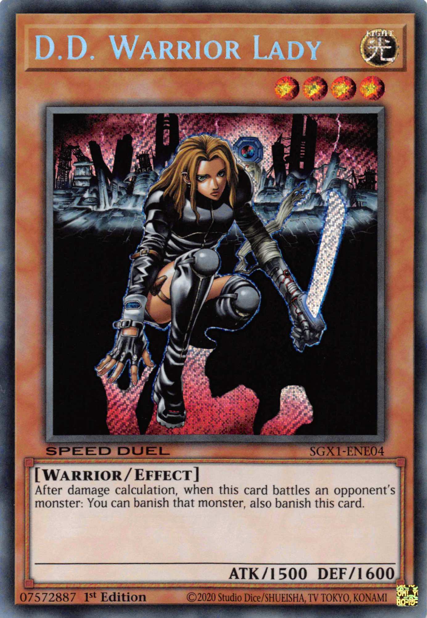 D.D. Warrior Lady [SGX1-ENE04] Secret Rare | Card Merchant Takapuna