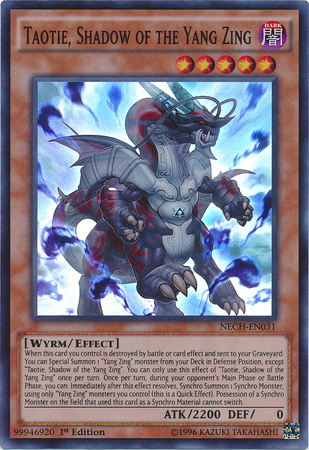 Taotie, Shadow of the Yang Zing [NECH-EN031] Super Rare | Card Merchant Takapuna