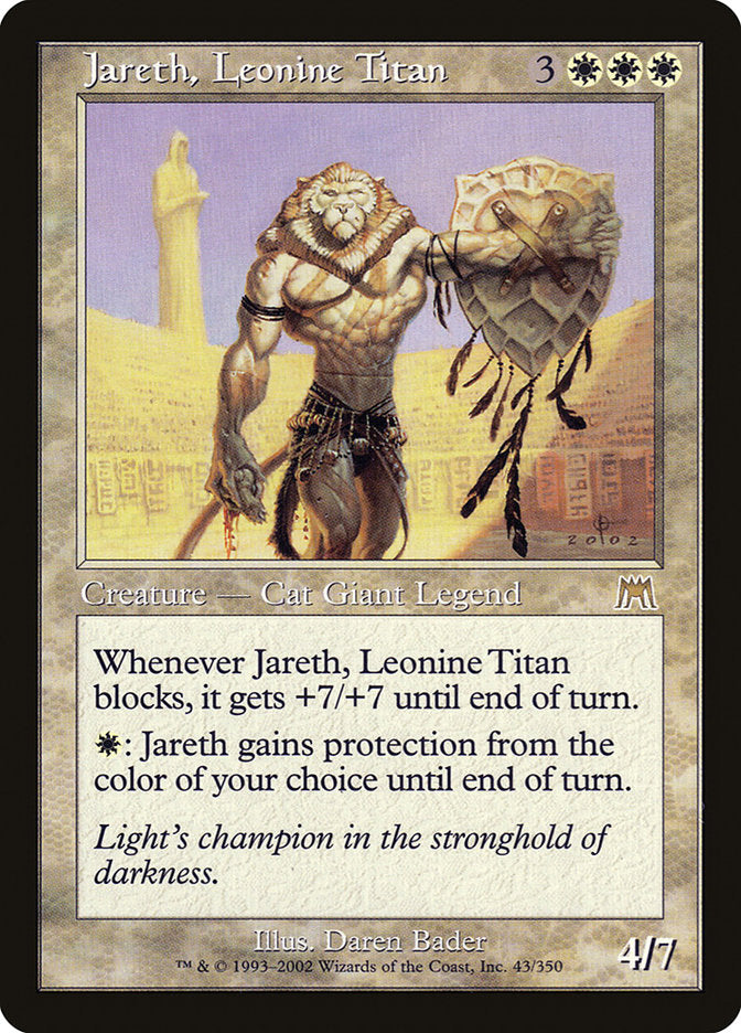 Jareth, Leonine Titan [Onslaught] | Card Merchant Takapuna