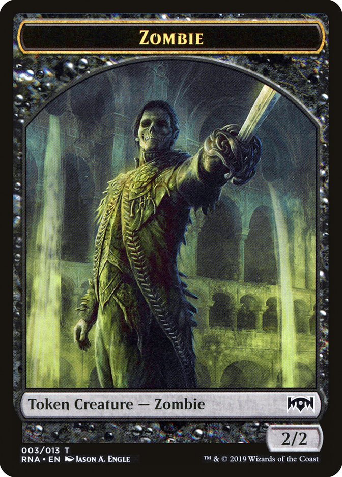 Zombie Token [Ravnica Allegiance Tokens] | Card Merchant Takapuna