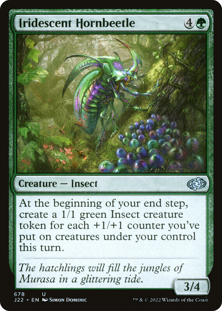 Iridescent Hornbeetle [Jumpstart 2022] | Card Merchant Takapuna