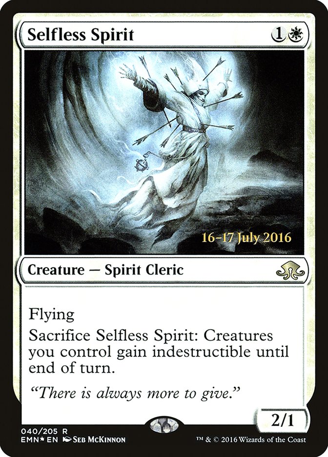 Selfless Spirit [Eldritch Moon Prerelease Promos] | Card Merchant Takapuna