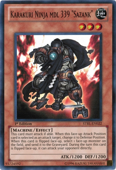 Karakuri Ninja mdl 339 Sazank [STBL-EN022] Super Rare | Card Merchant Takapuna