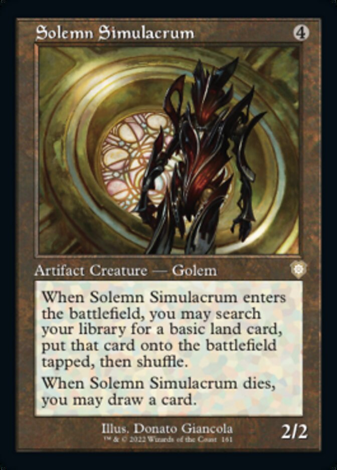 Solemn Simulacrum (Retro) [The Brothers' War Commander] | Card Merchant Takapuna