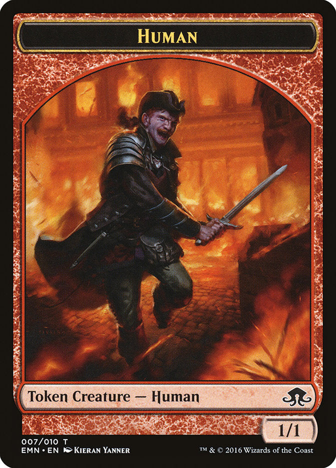 Human Token [Eldritch Moon Tokens] | Card Merchant Takapuna