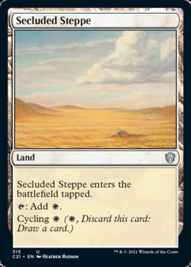 Secluded Steppe [Commander 2021] | Card Merchant Takapuna