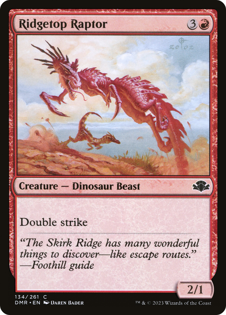 Ridgetop Raptor [Dominaria Remastered] | Card Merchant Takapuna