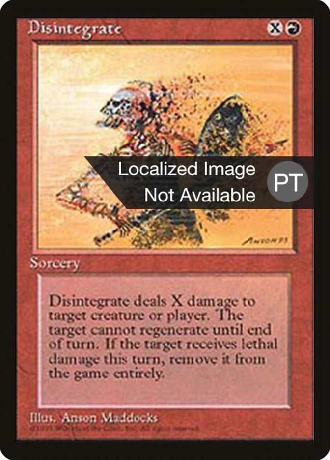 Disintegrate [Fourth Edition (Foreign Black Border)] | Card Merchant Takapuna