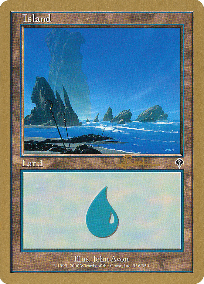 Island (ar336) (Antoine Ruel) [World Championship Decks 2001] | Card Merchant Takapuna