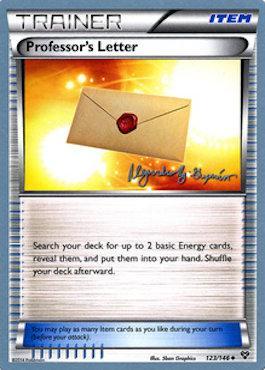 Professor's Letter (123/146) (Primal Groudon - Alejandro Ng-Guzman) [World Championships 2015] | Card Merchant Takapuna