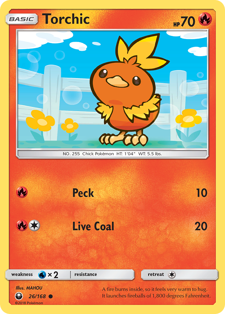 Torchic (26/168) [Sun & Moon: Celestial Storm] | Card Merchant Takapuna