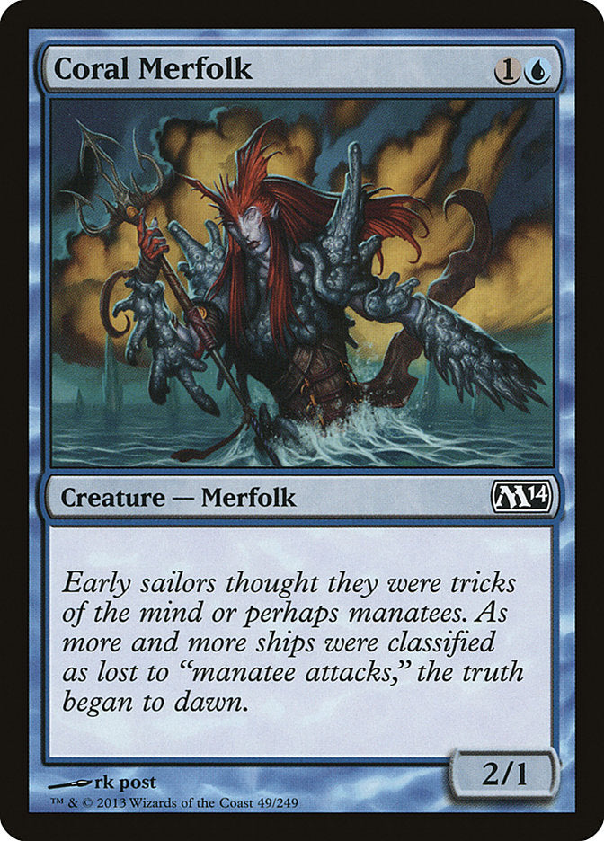 Coral Merfolk [Magic 2014] | Card Merchant Takapuna