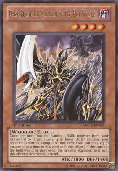 Dark Blade the Captain of the Evil World [ORCS-EN034] Rare | Card Merchant Takapuna