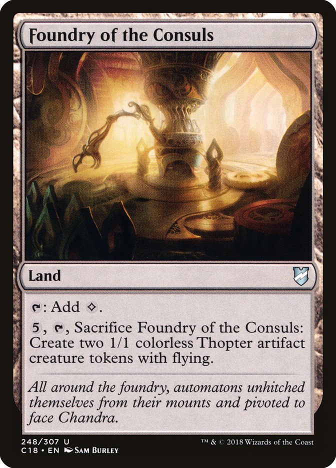 Foundry of the Consuls [Commander 2018] | Card Merchant Takapuna