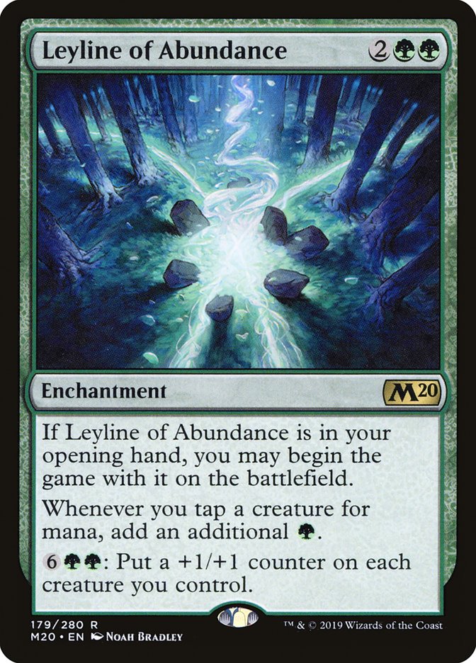 Leyline of Abundance [Core Set 2020] | Card Merchant Takapuna