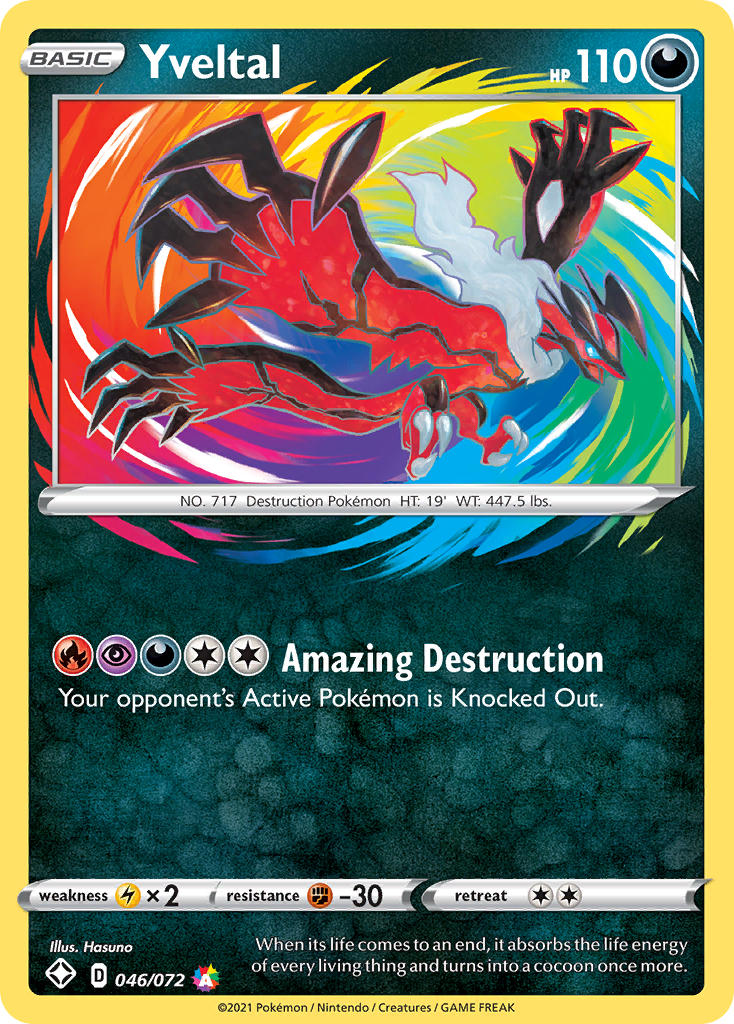 Yveltal (046/072) [Sword & Shield: Shining Fates] | Card Merchant Takapuna