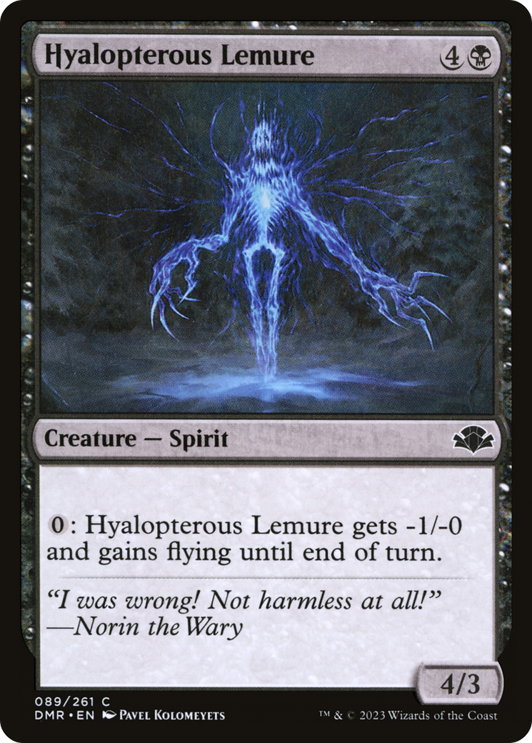 Hyalopterous Lemure [Dominaria Remastered] | Card Merchant Takapuna