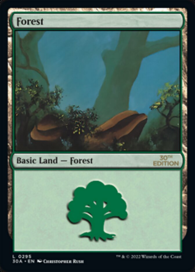 Forest (295) [30th Anniversary Edition] | Card Merchant Takapuna