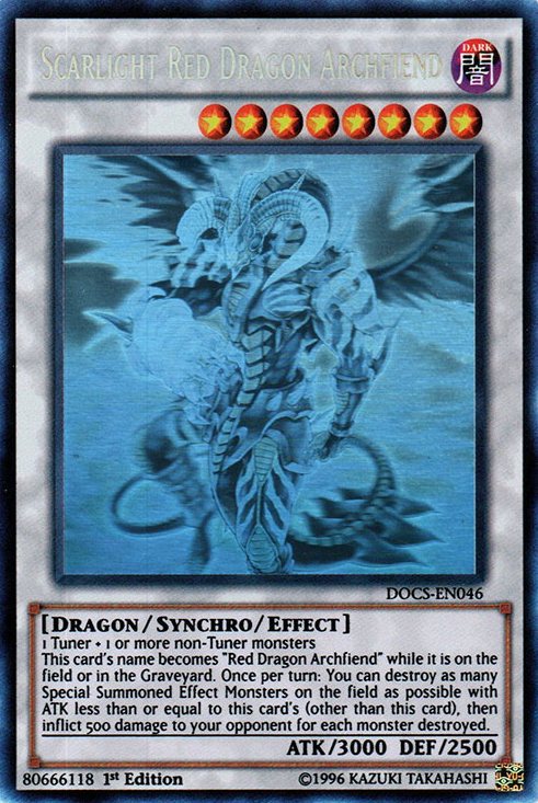 Scarlight Red Dragon Archfiend (Ghost) [DOCS-EN046] Ghost Rare | Card Merchant Takapuna