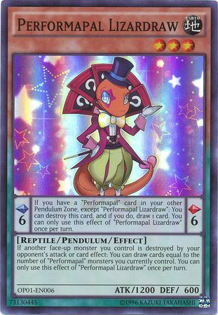 Performapal Lizardraw [OP01-EN006] Super Rare | Card Merchant Takapuna