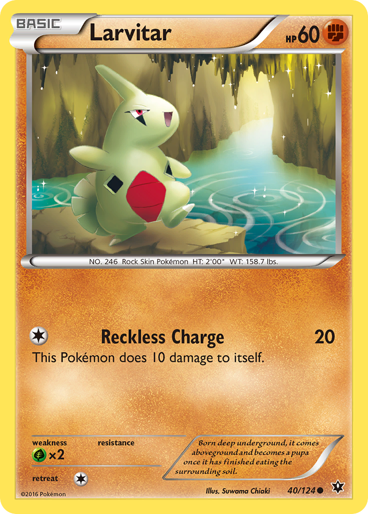 Larvitar (40/124) [XY: Fates Collide] | Card Merchant Takapuna