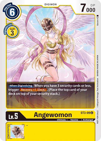 Angewomon [ST3-09] (Tamer Battle Pack) [Starter Deck: Heaven's Yellow Promos] | Card Merchant Takapuna