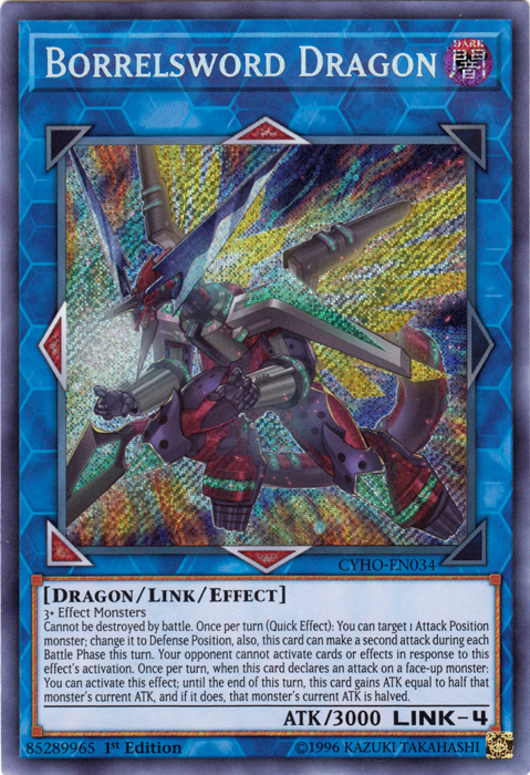 Borrelsword Dragon [CYHO-EN034] Secret Rare | Card Merchant Takapuna