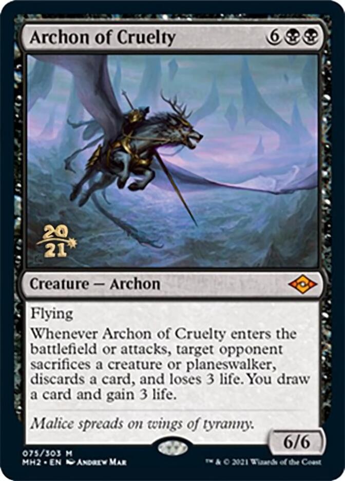 Archon of Cruelty [Modern Horizons 2 Prerelease Promos] | Card Merchant Takapuna