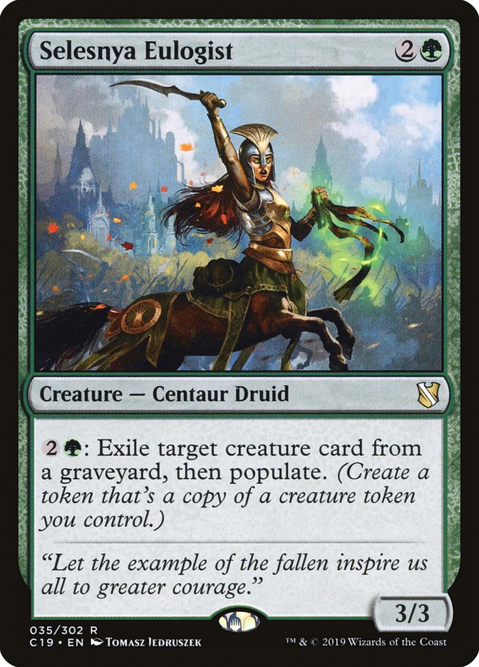 Selesnya Eulogist [Commander 2019] | Card Merchant Takapuna