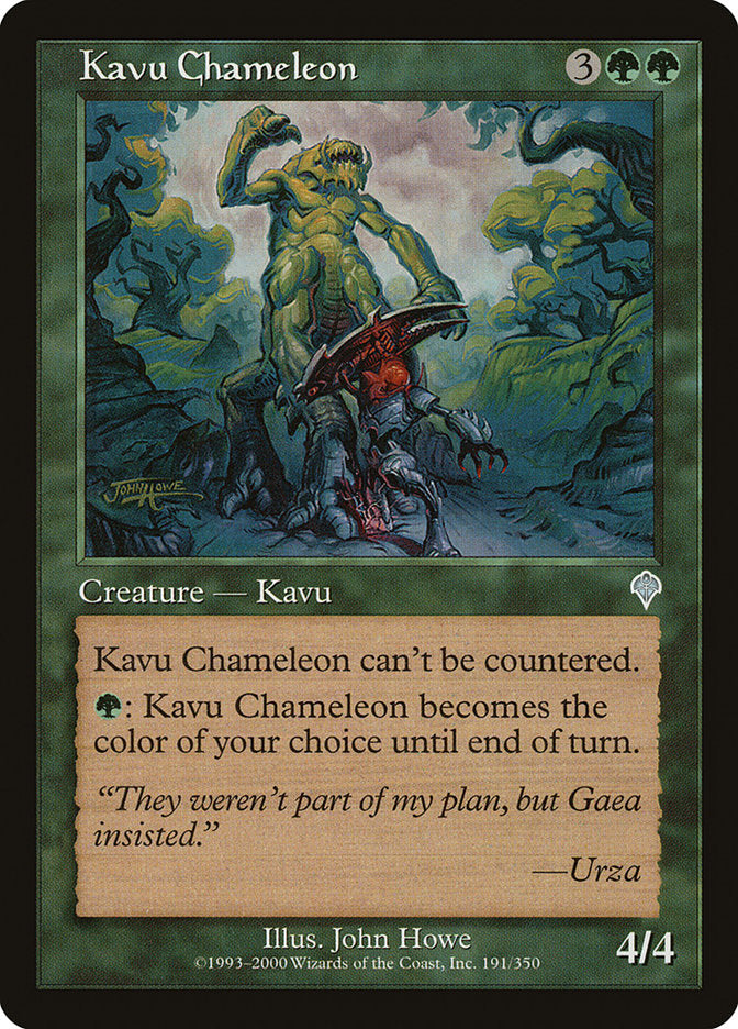 Kavu Chameleon [Invasion] | Card Merchant Takapuna