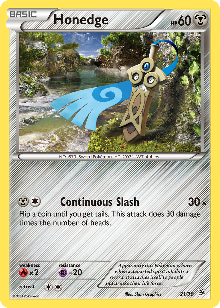 Honedge (21/39) [XY: Kalos Starter Set] | Card Merchant Takapuna