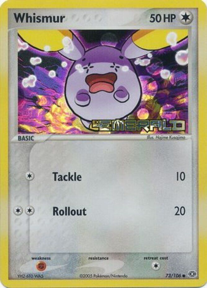 Whismur (73/106) (Stamped) [EX: Emerald] | Card Merchant Takapuna