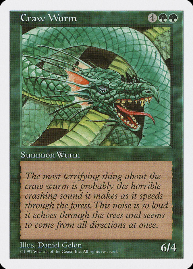 Craw Wurm [Fifth Edition] | Card Merchant Takapuna