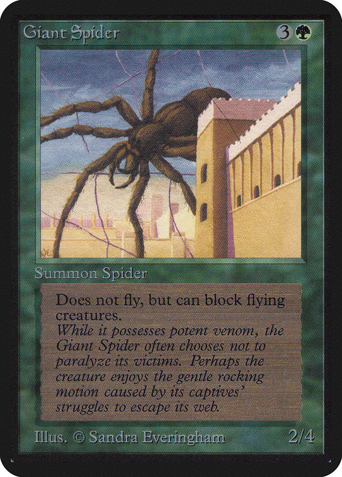 Giant Spider [Alpha Edition] | Card Merchant Takapuna