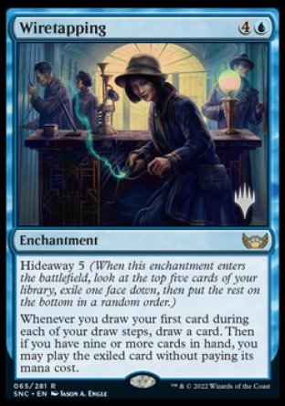 Wiretapping (Promo Pack) [Streets of New Capenna Promos] | Card Merchant Takapuna